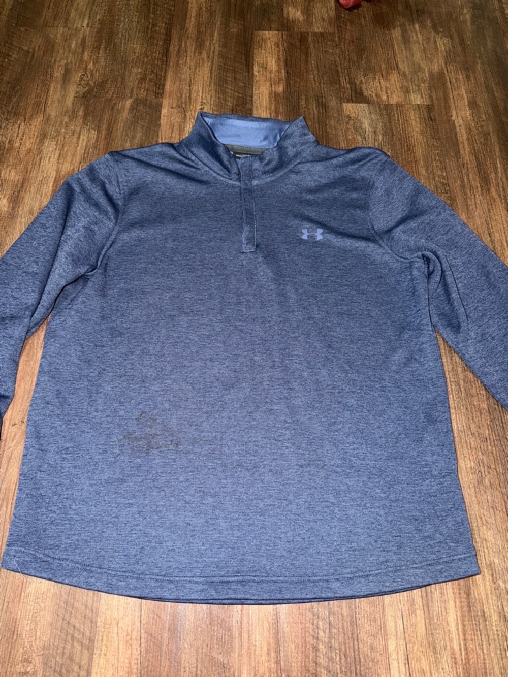 Mens Under Armour 1/4 zip Blue Sweatshirt size XL
